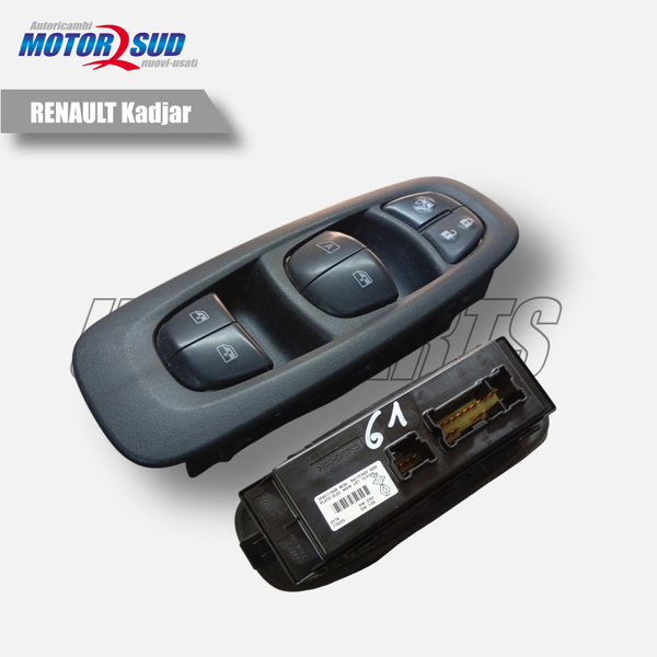 Pulsantiera Alzacristalli, Alzavetro, Ant SX Renault Kadjar OE 254011766R