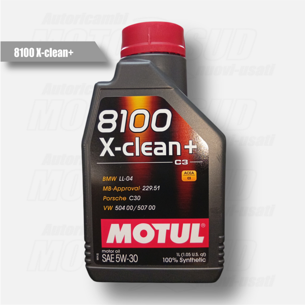 Olio Motul 8100 X-Clean+  5W-30 Sintetico 100% 1L