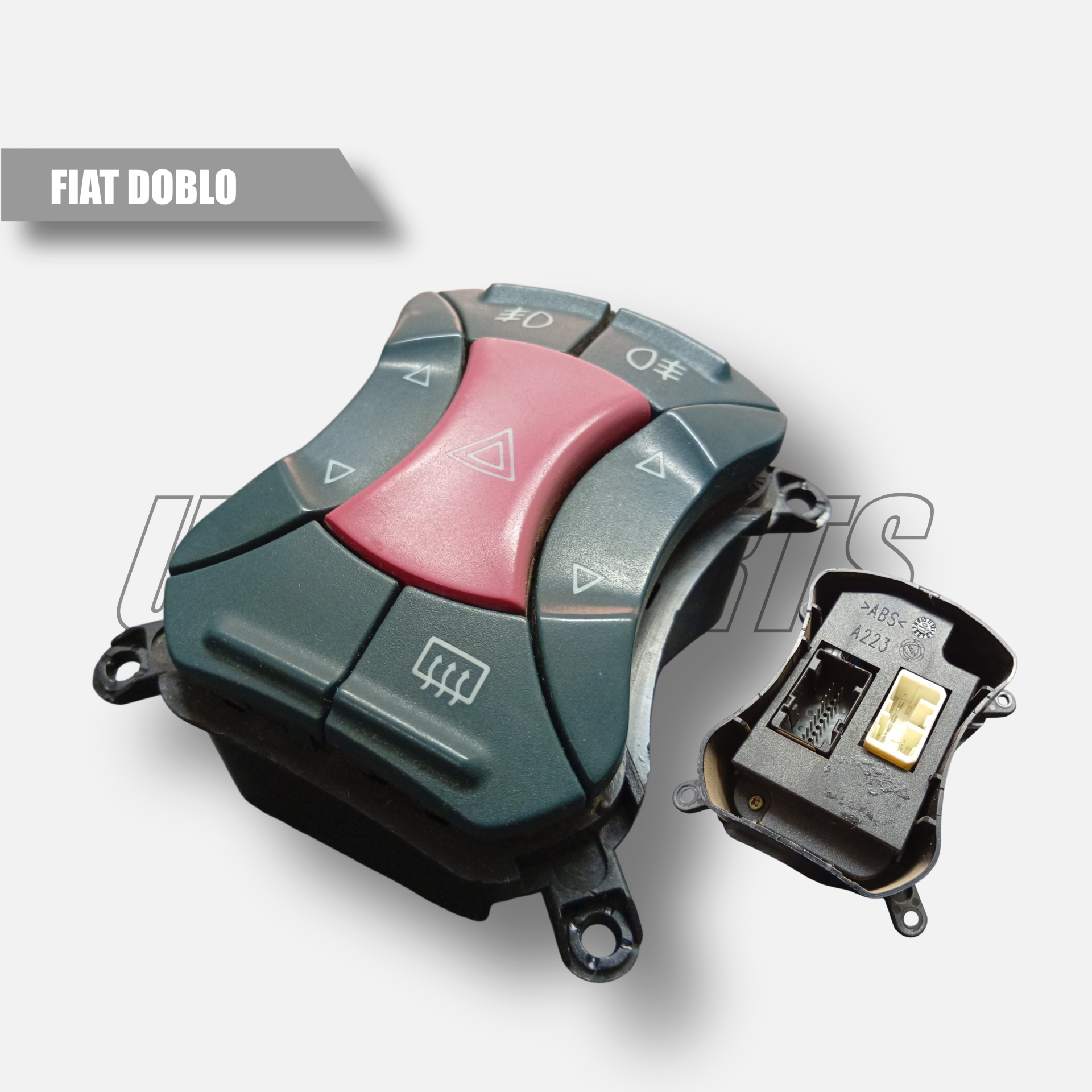 Pulsante Interuttore 4 Frecce Emergenza Fendinebbia per Fiat Doblo I 00-10 00MA