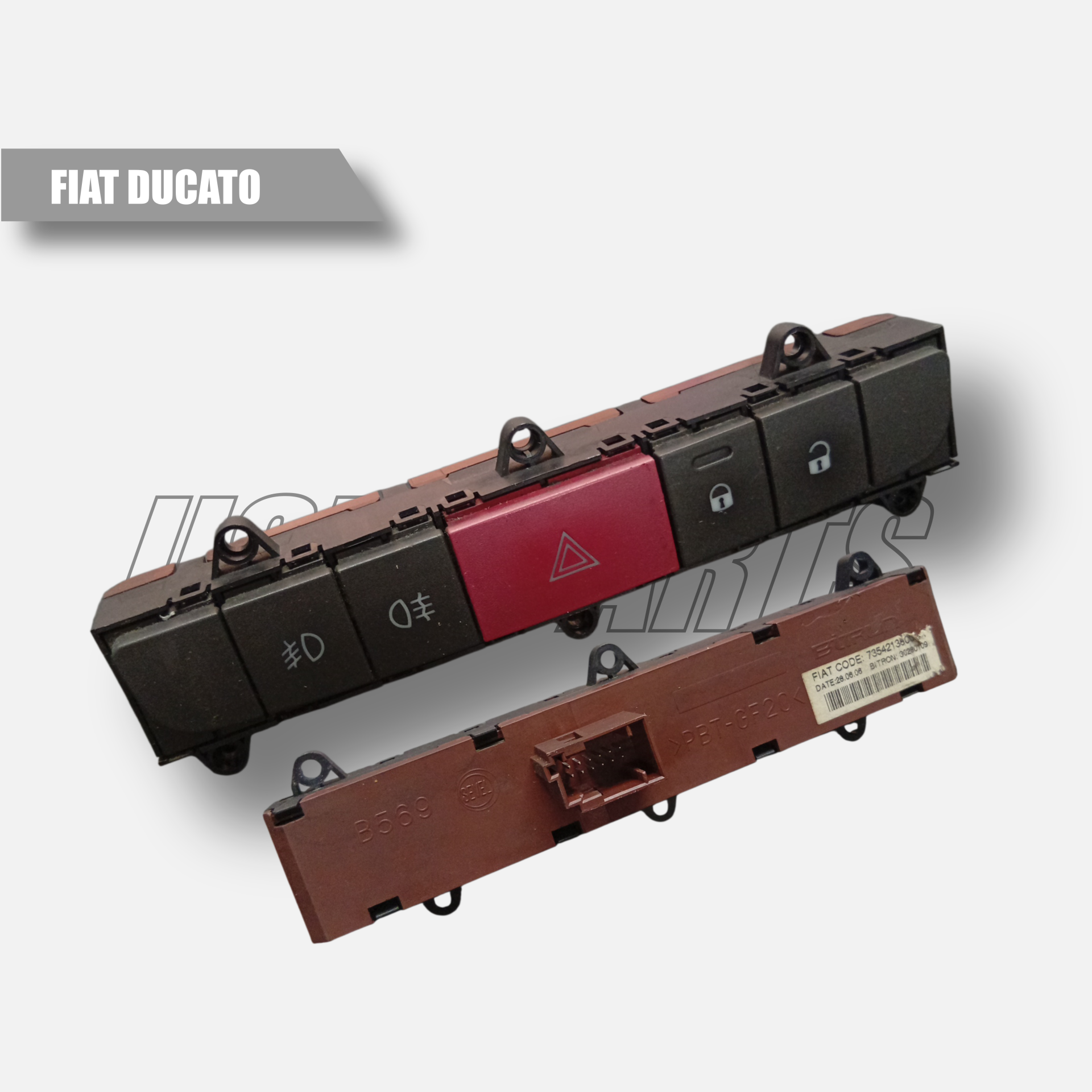 Pulsantiera Comando 4 frecce su Plancia Fiat Ducato OE 7354213600