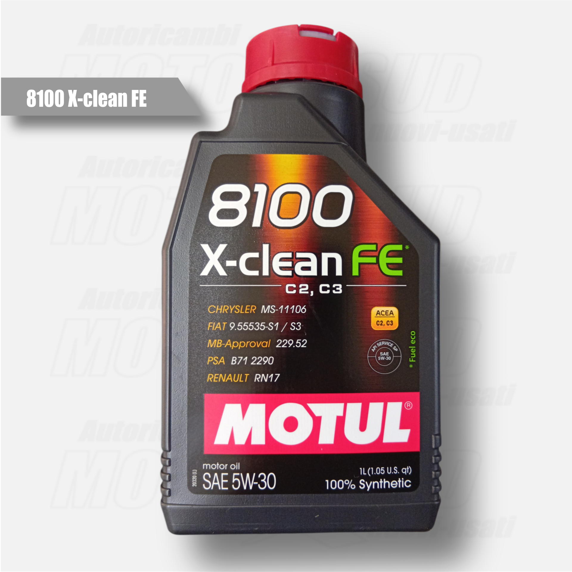 Olio Motul 8100X-Clean FE 5W-30 Sintetico 100% 1L