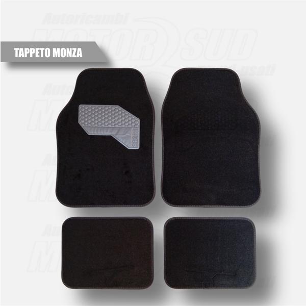 Tappetini Universali Moquette Antiscivolo Monza 4pz