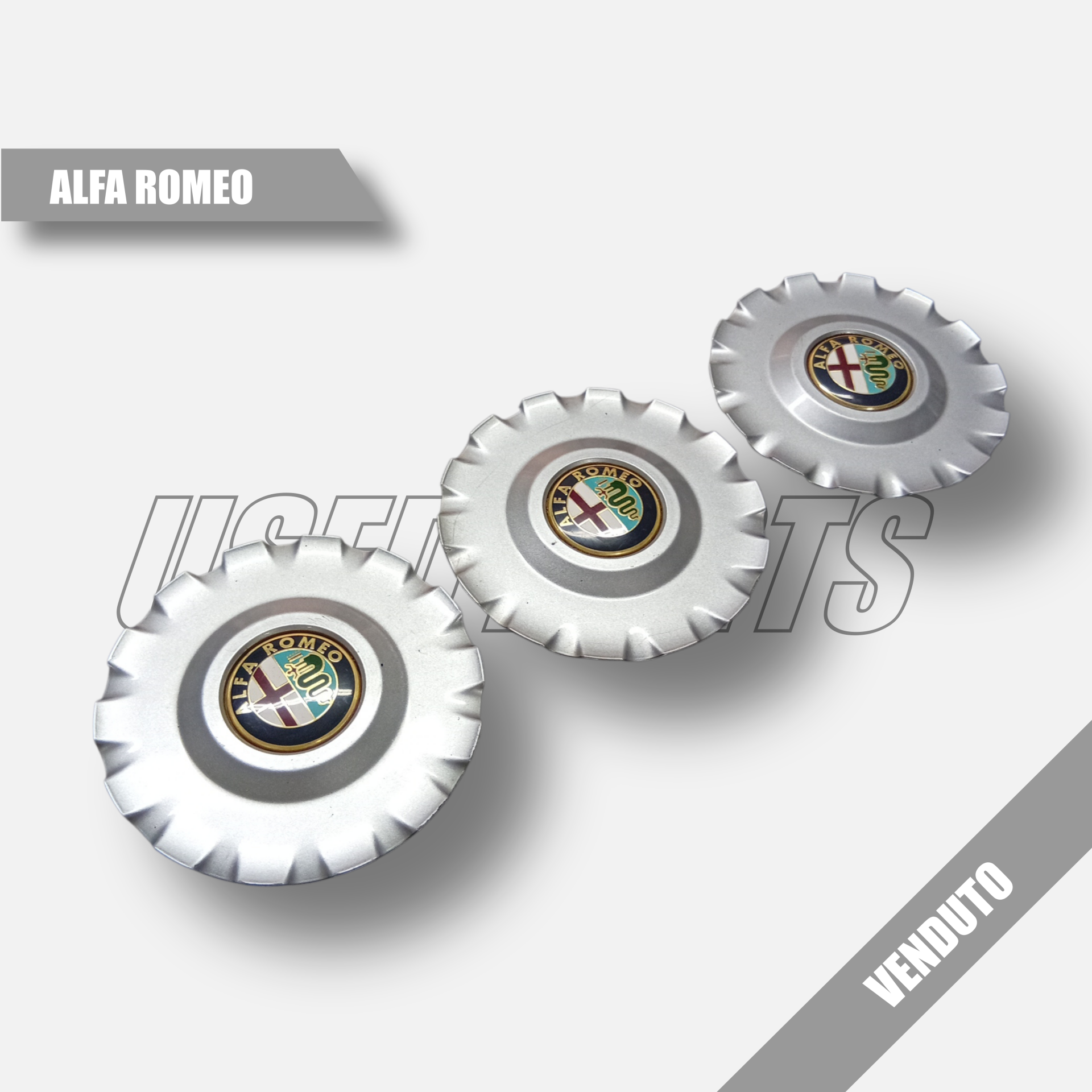 Coppette Coprimozzo per Cerchi in Lega Originale Alfa Romeo Mito OE 50522769