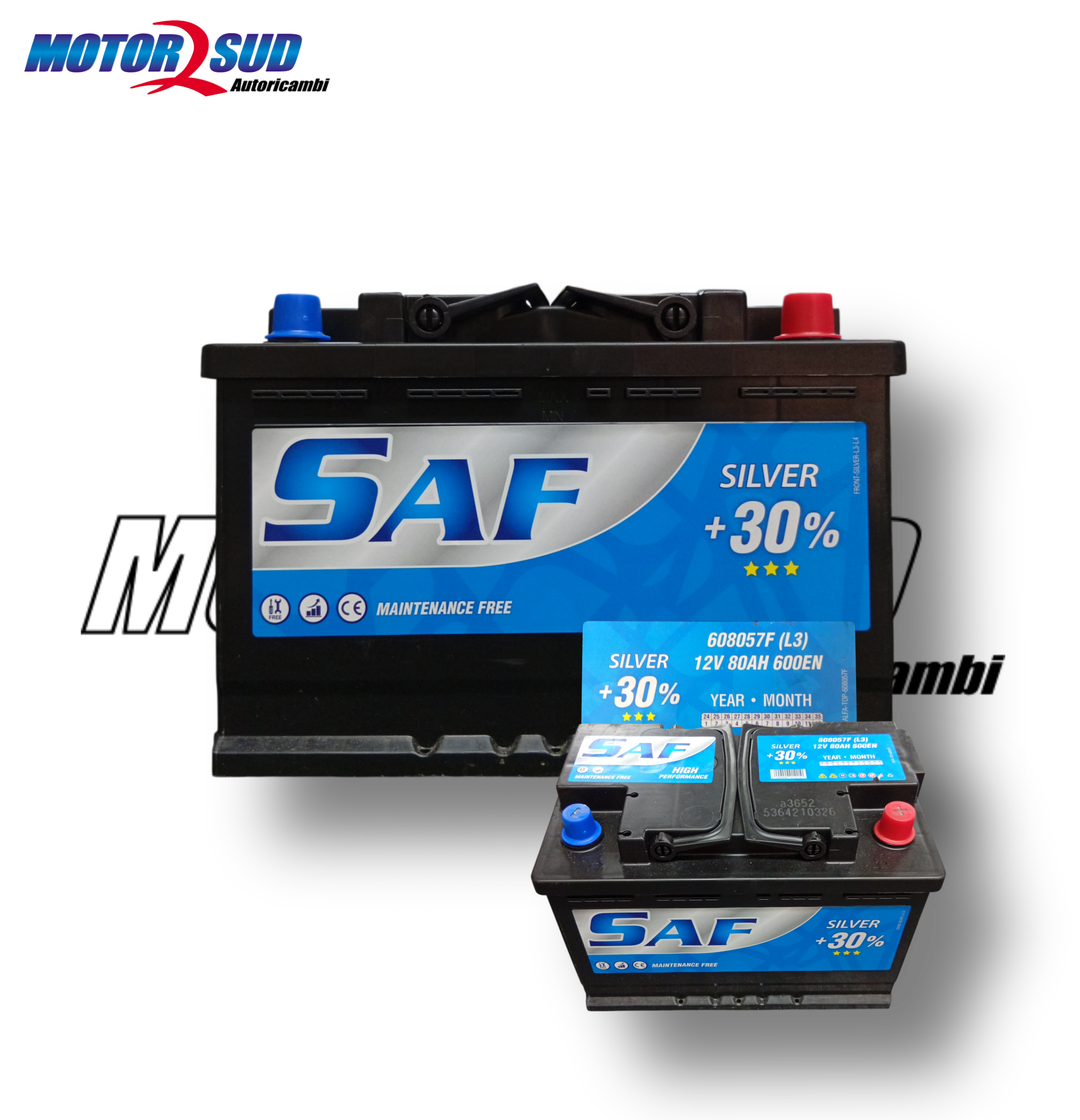 Batteria Auto 12V L3 80Ah 600EN Linea Silver