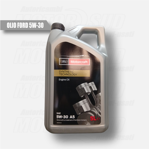 Olio motore Ford Motorcraft 5w30 A5 Synthetic Technology Engine Oil 5 Litri
