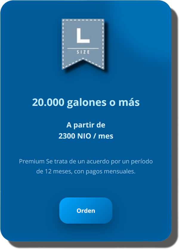 Suscripción mensual piscina 20.000 galones o más