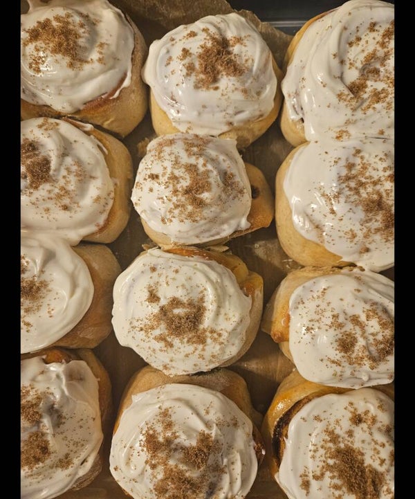 CLASSIC CREAM CHEESE: Our signature classic: soft, warm, and perfectly iced with our decadent créme cheese frosting