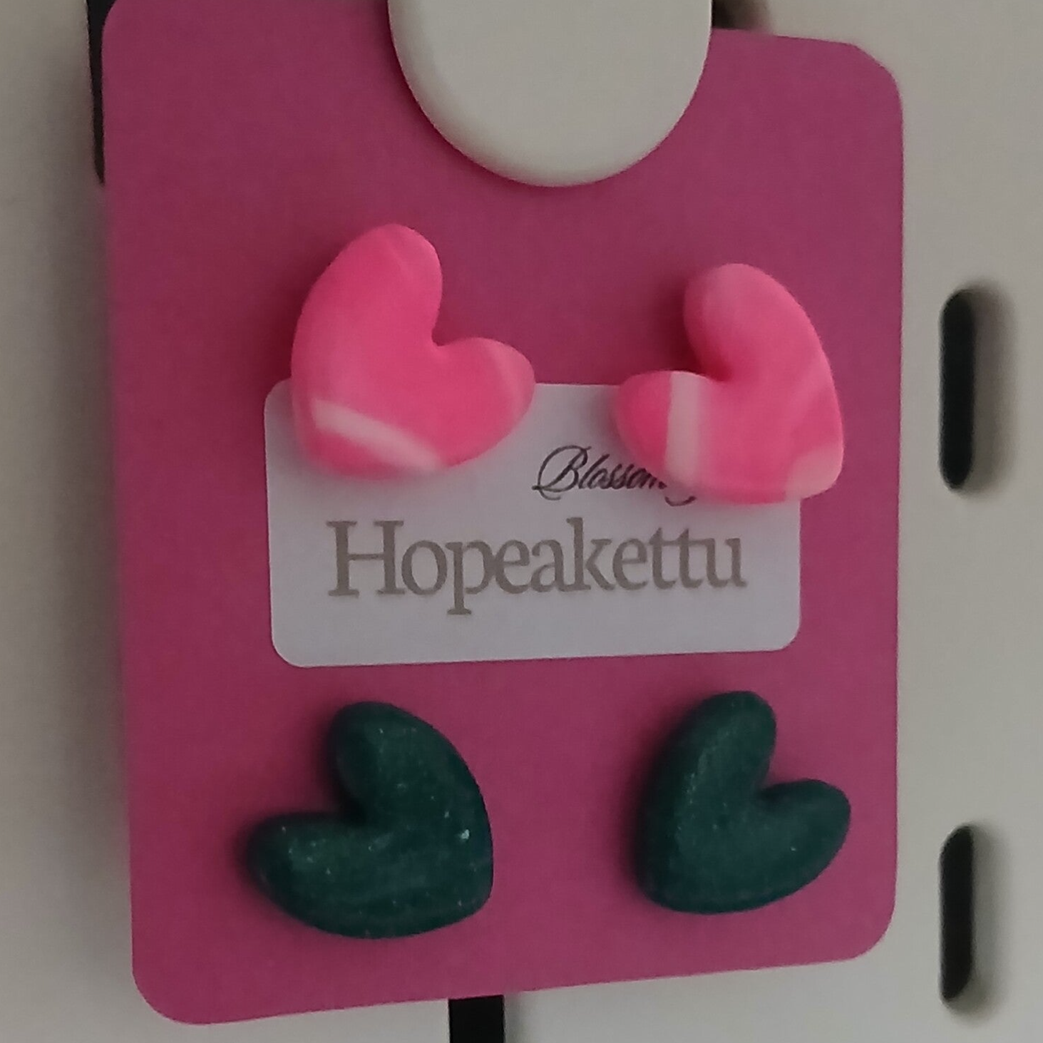 Sydännapit pinkki/ petrolli NK09