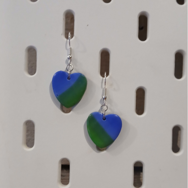 Riippuvat sydämet sinivihreät YS03