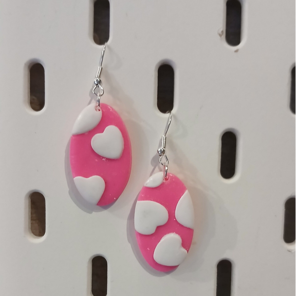 Sydänkorvikset pinkki YS08