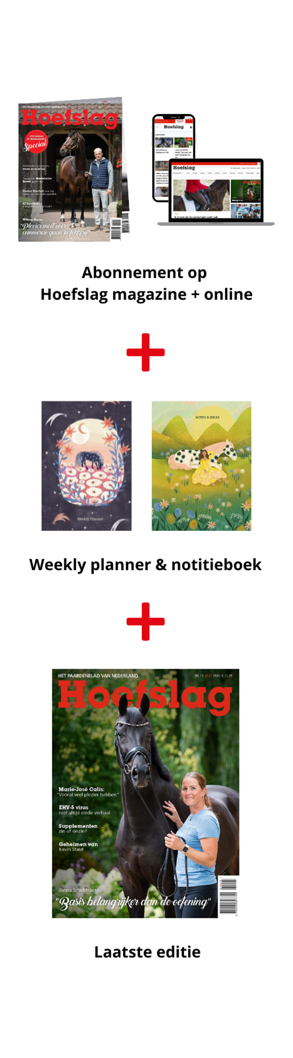 AANBIEDING – Hoefslag jaarabonnement, betalen per maand