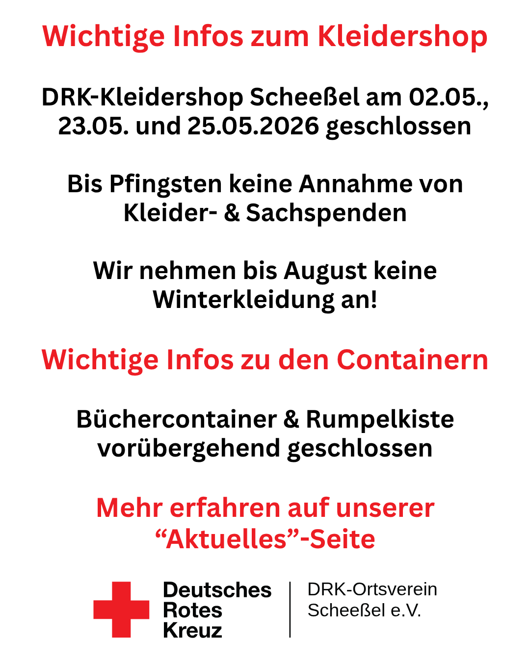 Wichtige Information