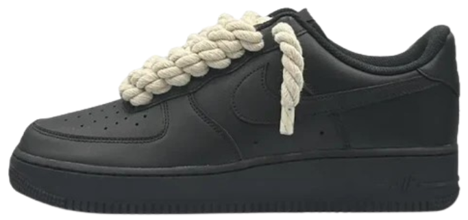 AF1 Black Rope Laces
