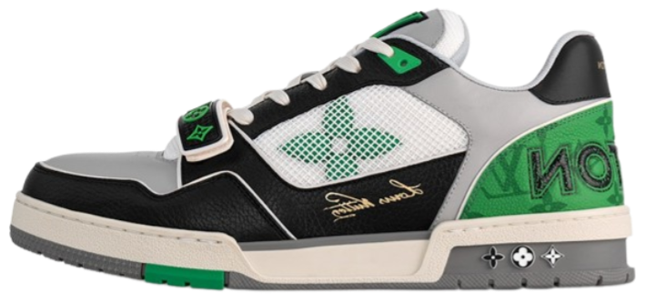 LV Trainer White Black & Green