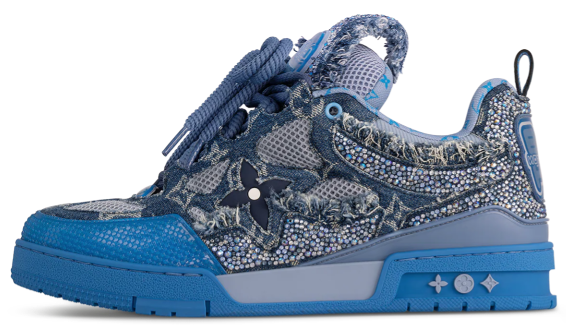 LV Skate x Swarovski Blue