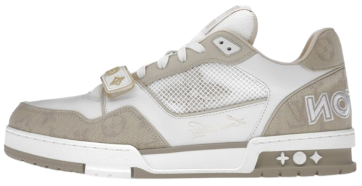LV Trainer White & Beige
