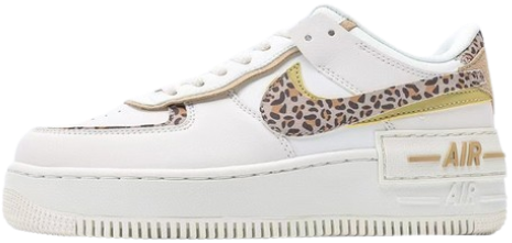 AF1 WMN White & Leopard