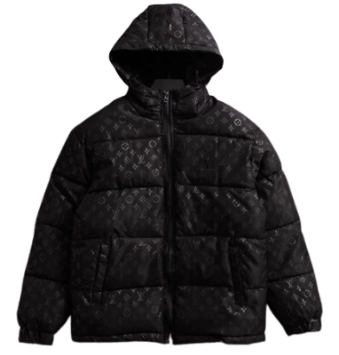 LV Puffer Jacket Black