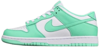 DNK Low White & Aqua Blue