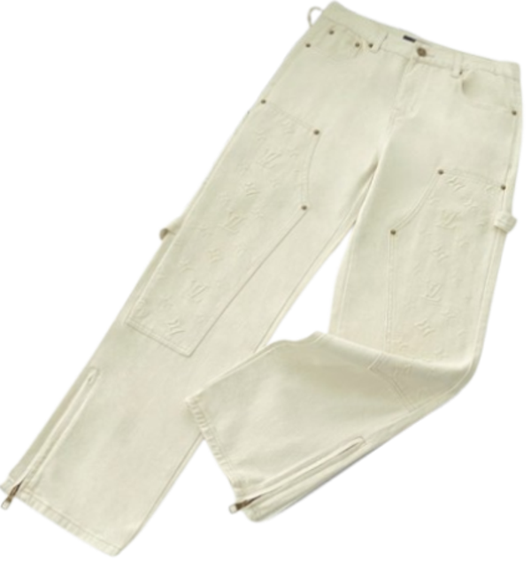 LV Jeans White