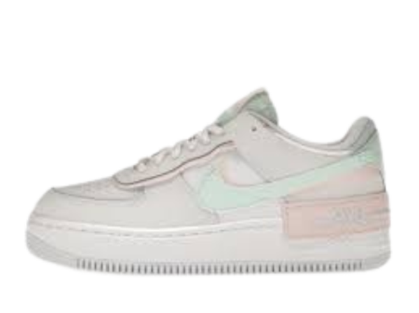 AF1 White & Aqua Blue & PInk