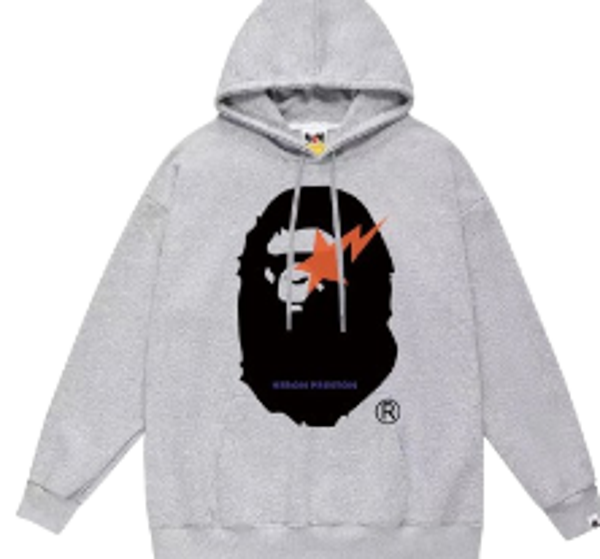 Bape Hoodie 1 Grey