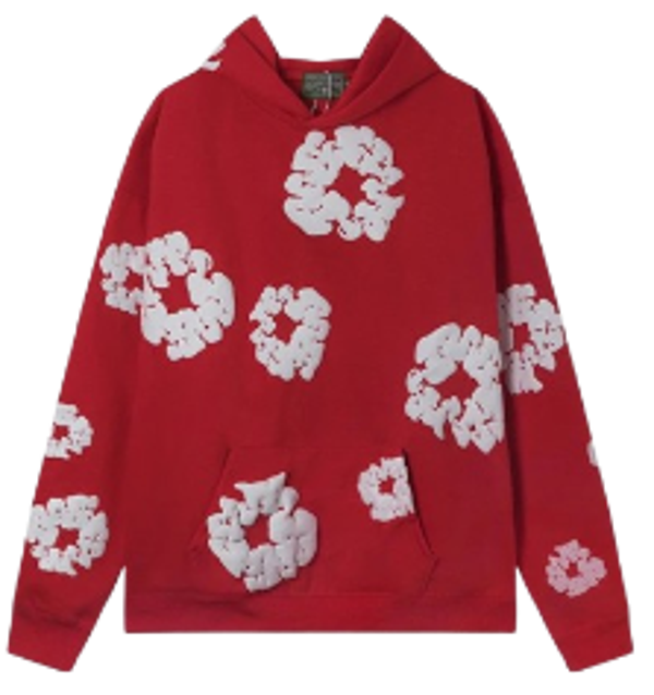 Denim Tears set Hoodie Red