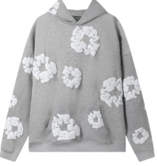 Denim Tears set Hoodie Grey