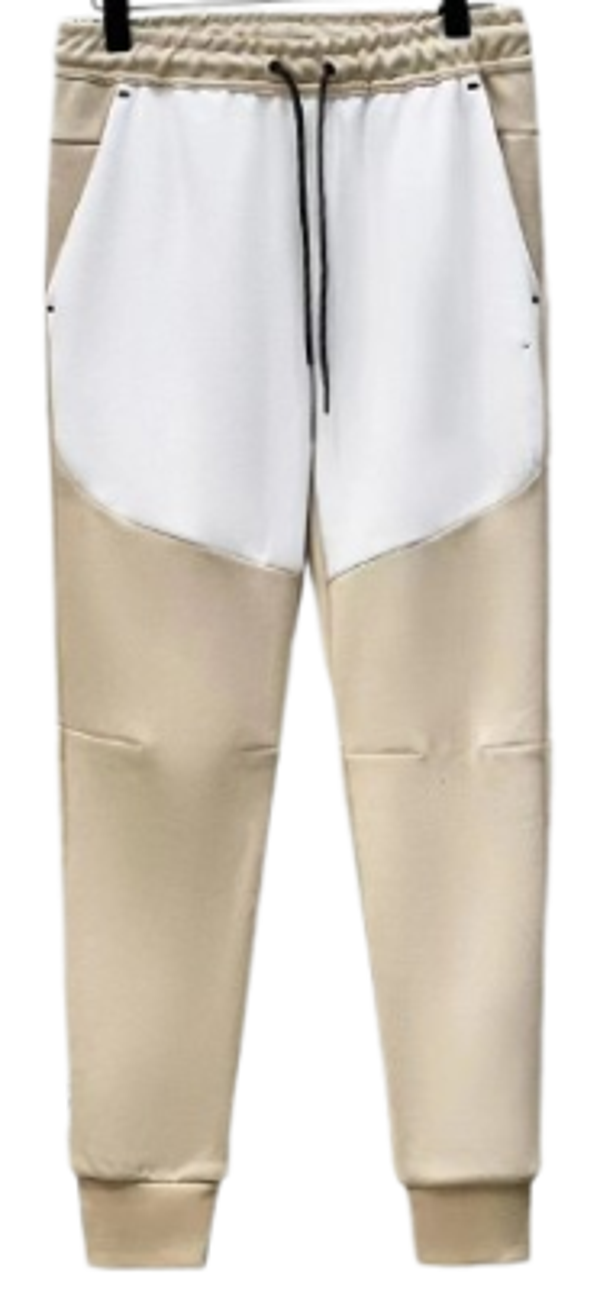 NKE Sweatpants Khaki & White