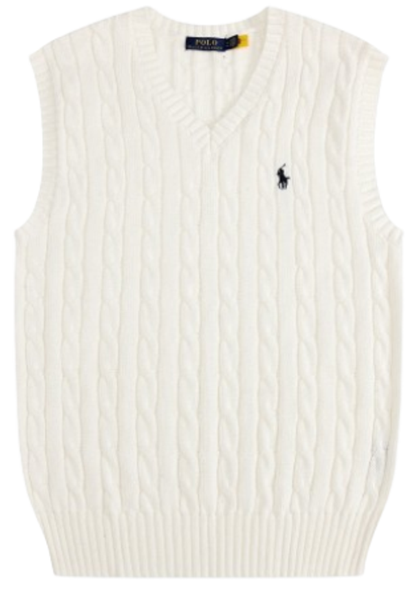 Rlph Lrn Vest White