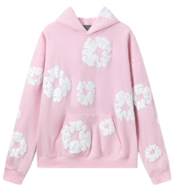 Denim Tears set Hoodie Pink