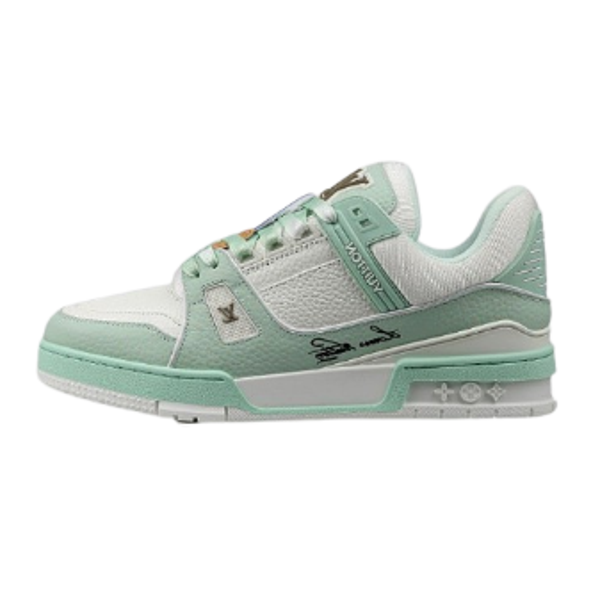 LV Sneaker Aqua Green & White