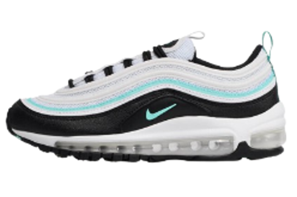 AM 97 White Black & Aqua Blue