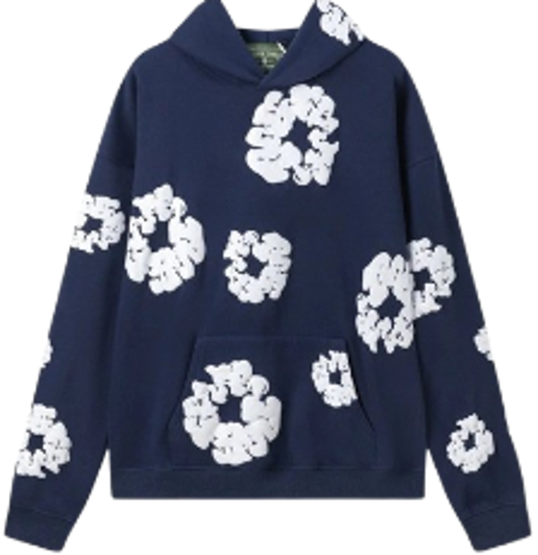 Denim Tears set Hoodie Navy Blue