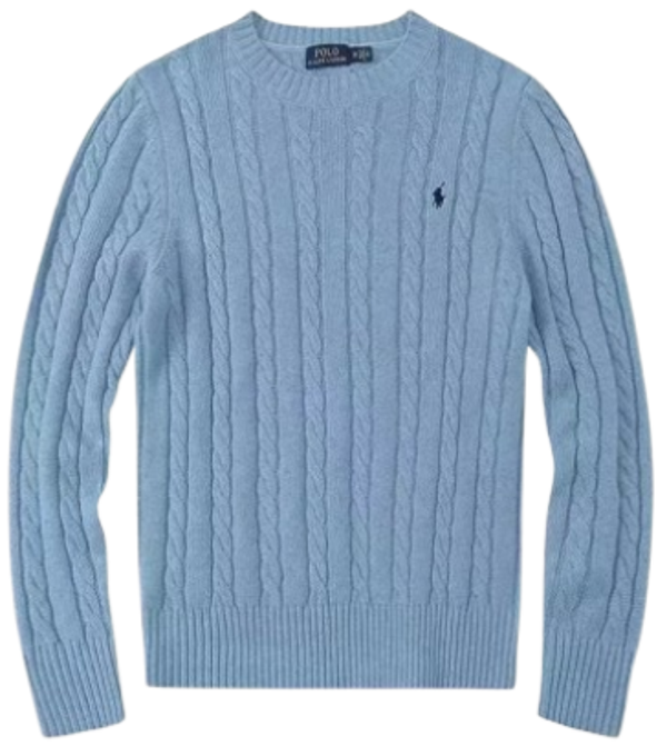 Rlph Lrn Sweater LIght Blue