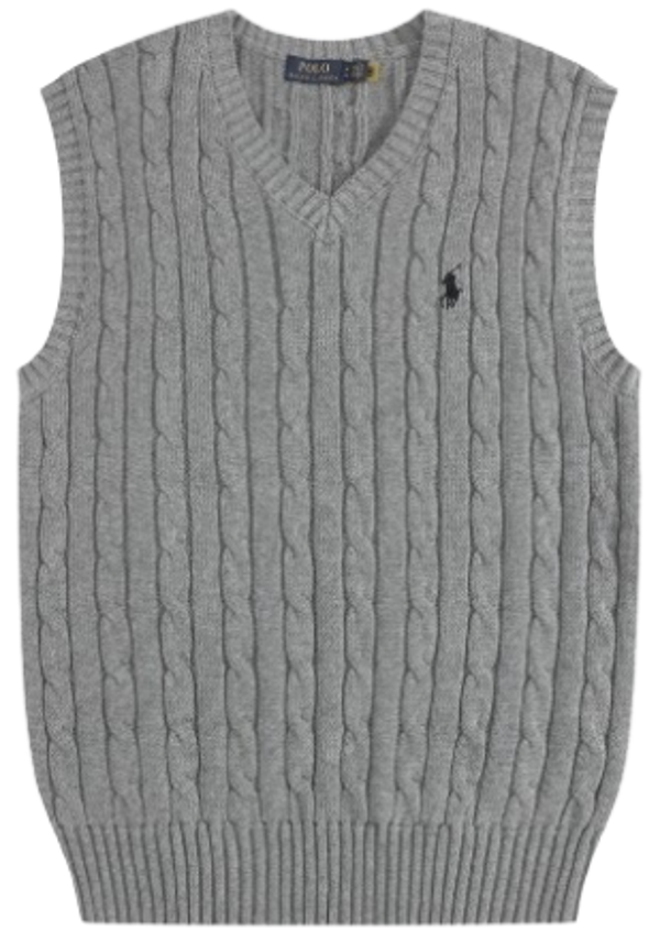 Rlph Lrn Vest Grey