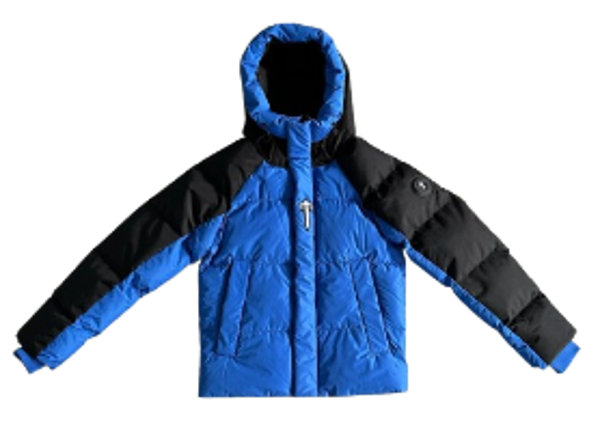 TRAPST4R Puffer Jacket Blue & Black