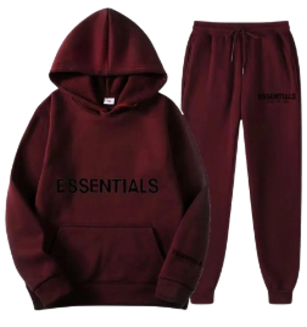 Essntials Set Wine Red & Black