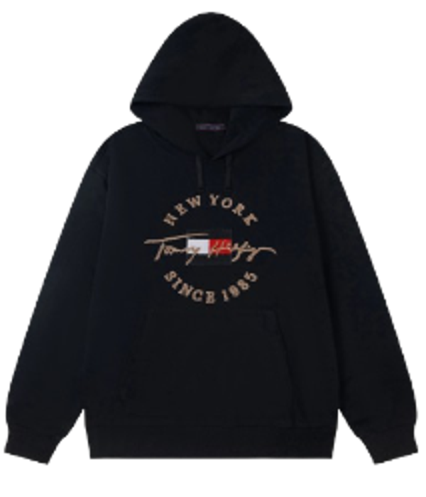 Tommy Hoodie Black 2