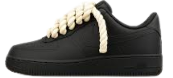 AF1 Black Rope Laces