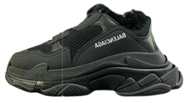 Triple S Furry Black