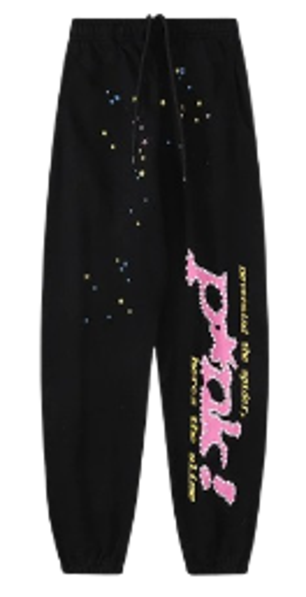 Sp5der Pants Black2