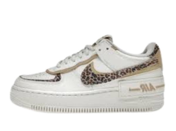 AF1 WMN White & Leopard