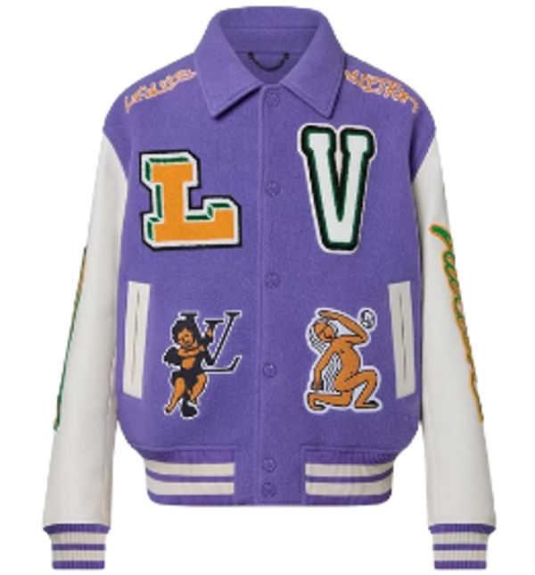 LV Varsity Jacket Purple