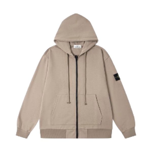 Ston Island Zip Brown