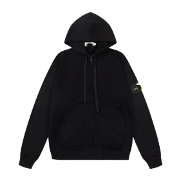 Ston Island Zip Black