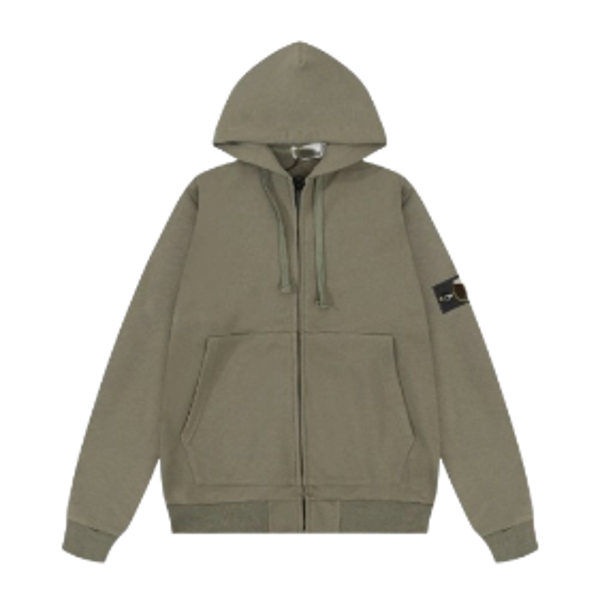 Ston Island Zip Military Green