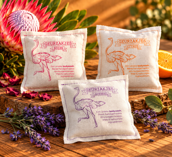Geurzakjes douche-spons cadeauverpakking