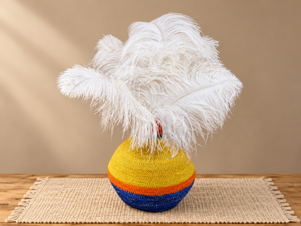 15 witte struisvogelveren van 50 cm