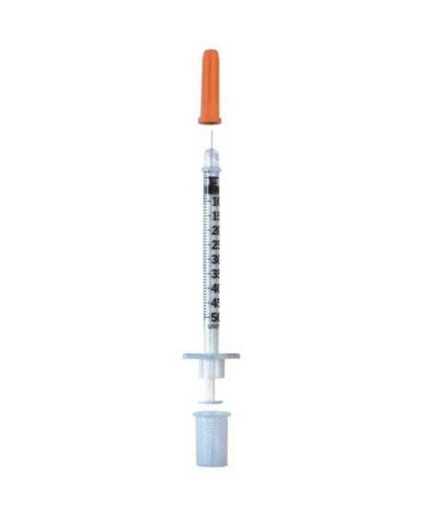 BD Microfine insulinespuit 0,5ml + naald 0,30x8mm U100